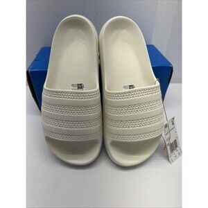 Adidas Originals Adilette Ayoon Women White Slides Sz 8 New in Box